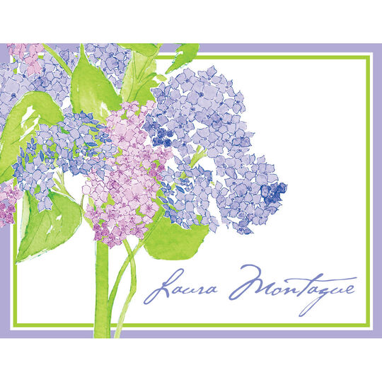 Hydrangeas Folded Note Cards